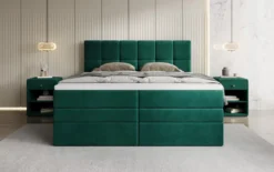 Boxspringbett Windsor mit Stauraum in Samt