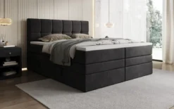 Boxspringbett Windsor mit Stauraum in Samt