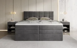Boxspringbett Windsor mit Stauraum in Samt