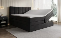 Boxspringbett Windsor mit Stauraum in Samt