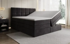 Boxspringbett Windsor mit Stauraum in Samt