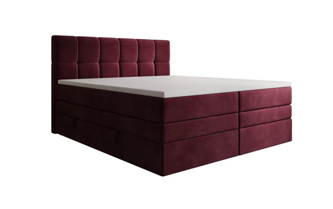 Boxspringbett Windsor mit Stauraum in Samt