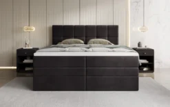 Boxspringbett Windsor mit Stauraum in Samt
