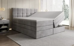 Boxspringbett Windsor mit Stauraum in Samt