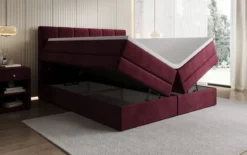 Boxspringbett Windsor mit Stauraum in Samt