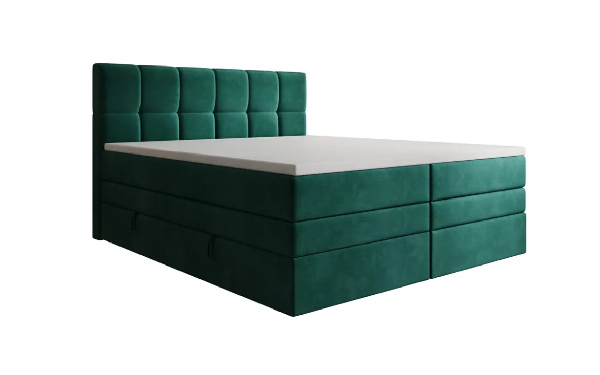 Boxspringbett Windsor mit Stauraum in Samt