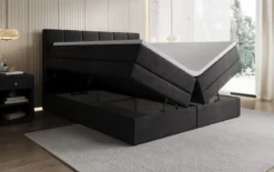 Boxspringbett Windsor mit Stauraum in Samt