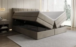 Boxspringbett Windsor mit Stauraum in Samt