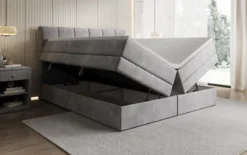 Boxspringbett Windsor mit Stauraum in Samt