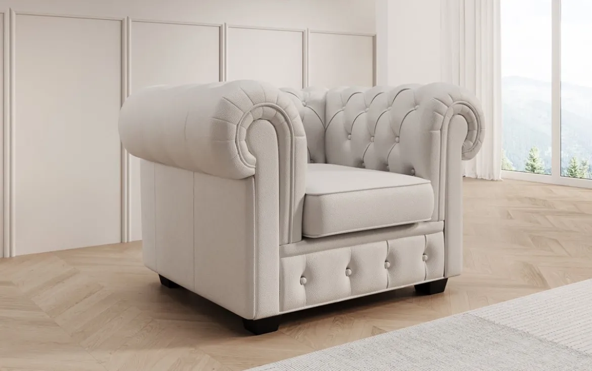 Chesterfield Royal 3+2+1 Sofa Set in Echtleder