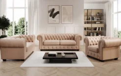 Chesterfield Royal 3+2+1 Sofa Set in Echtleder