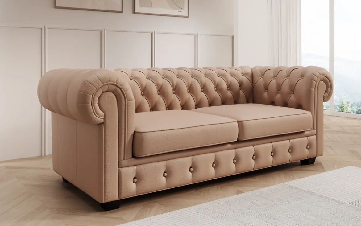 Chesterfield Royal 3+2+1 Sofa Set in Echtleder