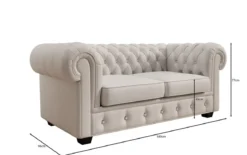 Chesterfield Royal 3+2+1 Sofa Set in Echtleder