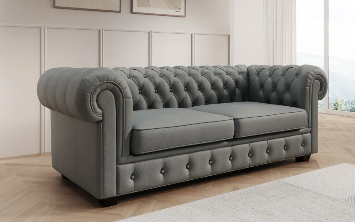 Chesterfield Royal 3+2+1 Sofa Set in Echtleder