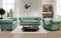 Chesterfield Royal 3+2+1 Sofa Set in Echtleder
