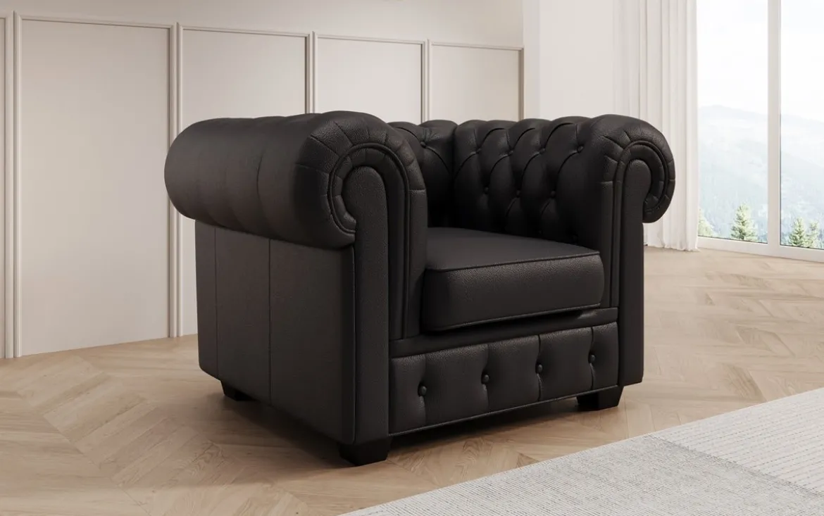 Chesterfield Royal 3+2+1 Sofa Set in Echtleder