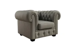 Chesterfield Sessel Royal in Echtleder
