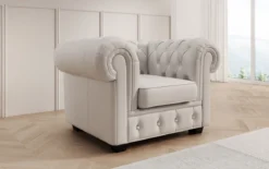 Chesterfield Sessel Royal in Echtleder