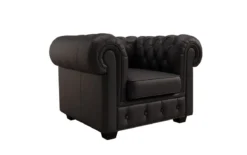 Chesterfield Sessel Royal in Echtleder