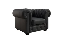 Chesterfield Sessel Royal in Echtleder