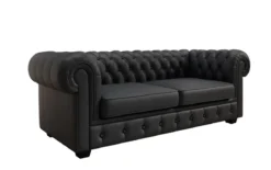 Chesterfield 3 Sitzer Sofa Royal in Echtleder