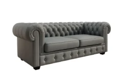 Chesterfield 3 Sitzer Sofa Royal in Echtleder