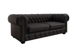 Chesterfield 3 Sitzer Sofa Royal in Echtleder