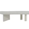 Couchtisch Adam - in Betonoptik Hellgrau mit asymmetrischem Design