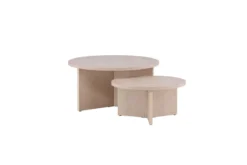 Couchtisch Allan Set - 2 Tische mit Holzoptik