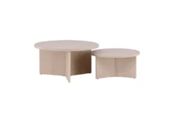 Couchtisch Allan Set - 2 Tische mit Holzoptik