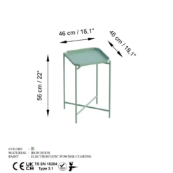 Couchtisch Arvello – Schlichtes Metalldesign in 3 Farben verfügbar