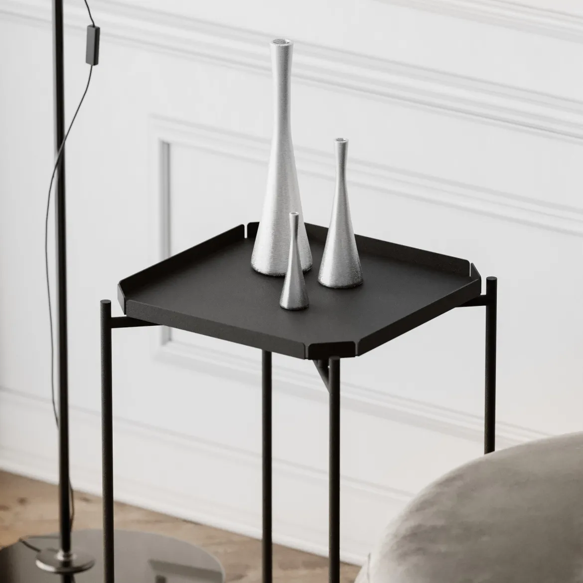 Couchtisch Arvello – Schlichtes Metalldesign in 3 Farben verfügbar