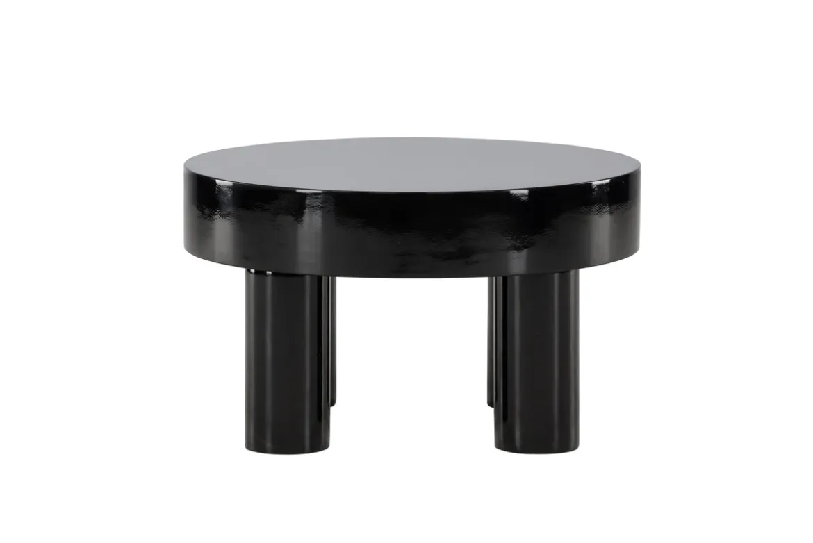 Couchtisch/Beistelltisch Maron - in glänzendem Schwarz