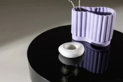Couchtisch/Beistelltisch Maron - in glänzendem Schwarz