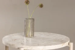 Couchtisch/Beistelltisch Sandelo - mit Tischplatte aus Stein