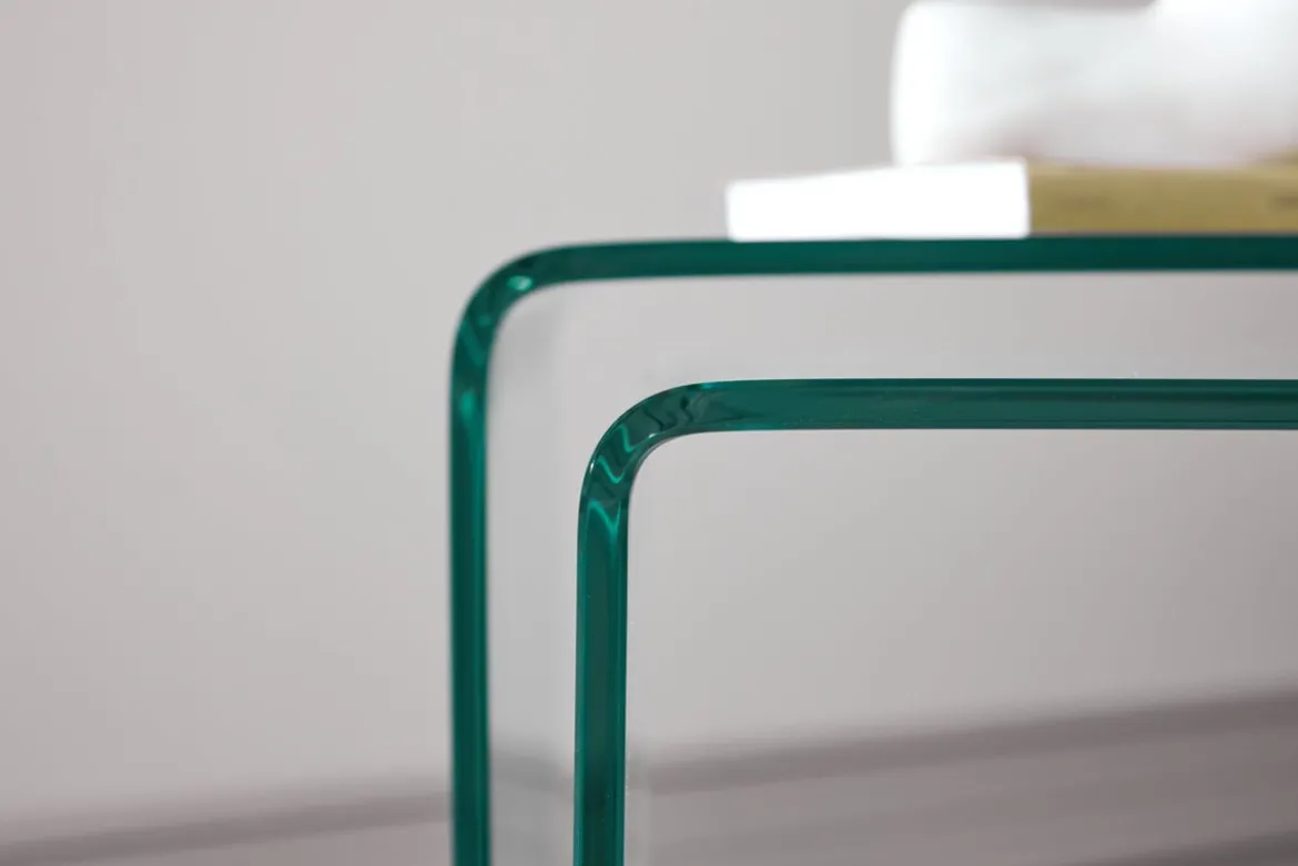 Couchtisch/Beistelltisch-Set Lumea – 2 Tische in Klarglas
