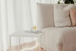 Couchtisch/Beistelltisch Soli X – Minimalistisches Design aus Stahlblech & Metall