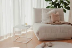Couchtisch/Beistelltisch Soli X – Minimalistisches Design aus Stahlblech & Metall