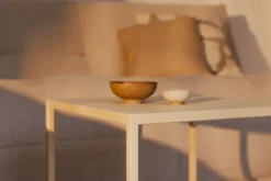 Couchtisch/Beistelltisch Soli X – Minimalistisches Design aus Stahlblech & Metall