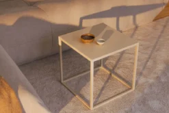Couchtisch/Beistelltisch Soli X – Minimalistisches Design aus Stahlblech & Metall