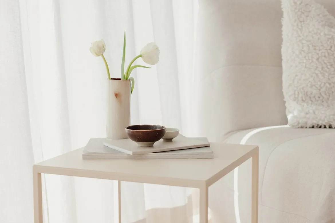 Couchtisch/Beistelltisch Soli X – Minimalistisches Design aus Stahlblech & Metall