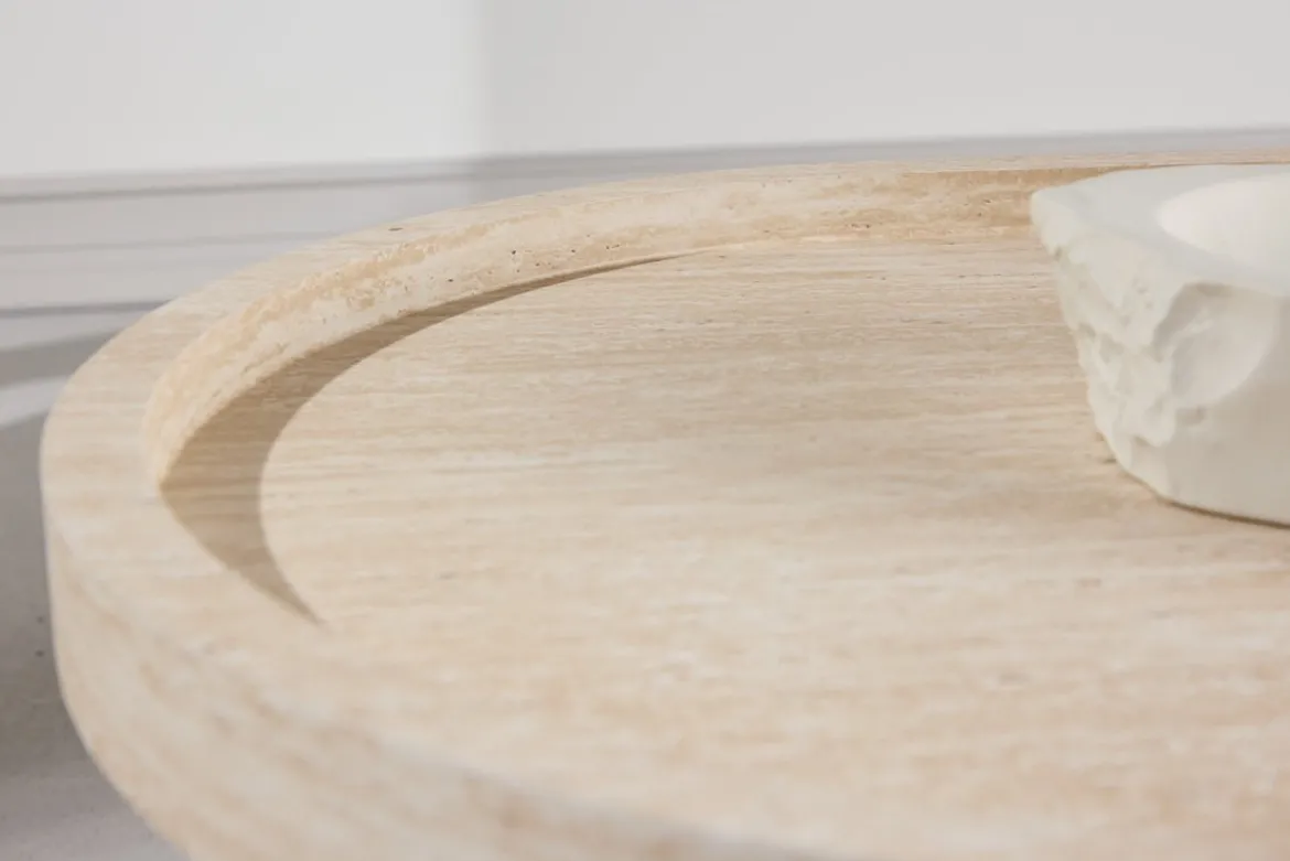 Couchtisch Belize - in Beige mit hoher Kante