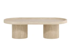 Couchtisch Belize - in Beige mit hoher Kante