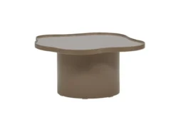 Couchtisch Caron - in Braun mit glänzender Oberfläche
