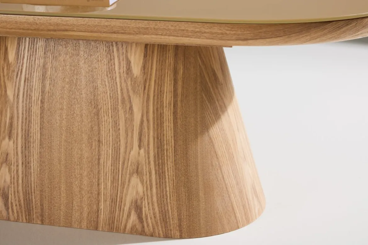 Couchtisch Cellio - mit Glastischplatte