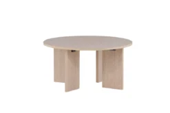 Couchtisch Davinci - Rundtisch mit Holzoptik