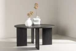 Couchtisch Davinci - Rundtisch mit Holzoptik