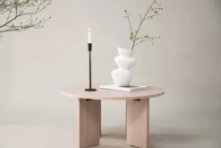 Couchtisch Davinci - Rundtisch mit Holzoptik