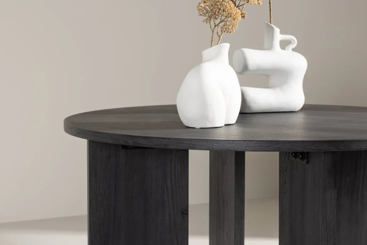 Couchtisch Davinci - Rundtisch mit Holzoptik