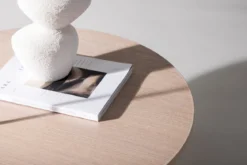 Couchtisch Davinci - Rundtisch mit Holzoptik
